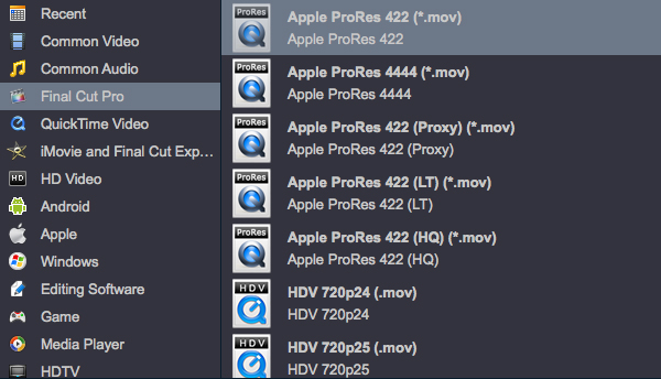 4K Video Converter-Converter 4K XAVC to ProRes MOV for FCP X